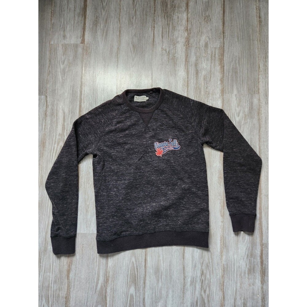 TU Premium Niagara Falls Canada Heathered Gray Sweater Fleece Lined Sz S